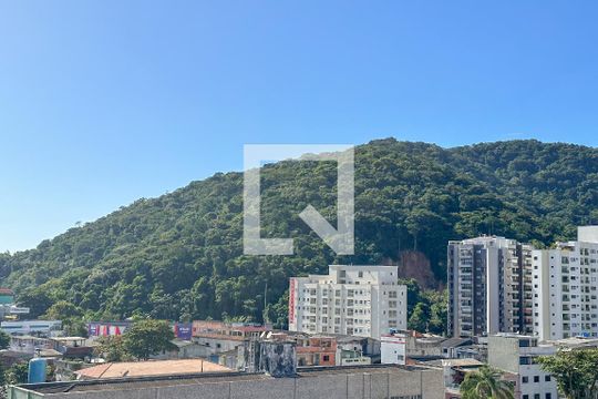 Área comum - Vista de apartamento para alugar com 2 quartos, 70m² em Loteamento Joao Batista Juliao, Guarujá