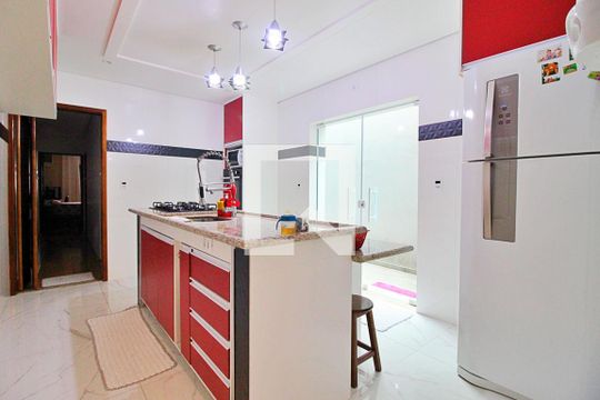 Cozinha de casa à venda com 2 quartos, 130m² em Parque Novo Oratório, Santo André