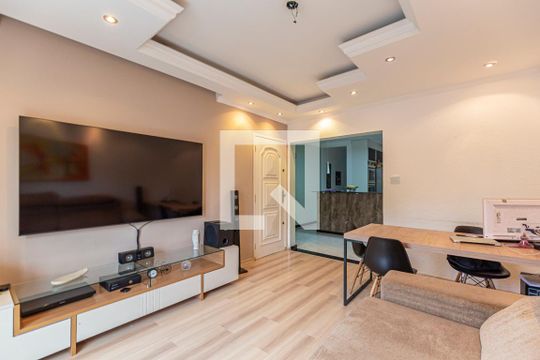 Sala de apartamento à venda com 2 quartos, 78m² em Vila Pires, Santo André
