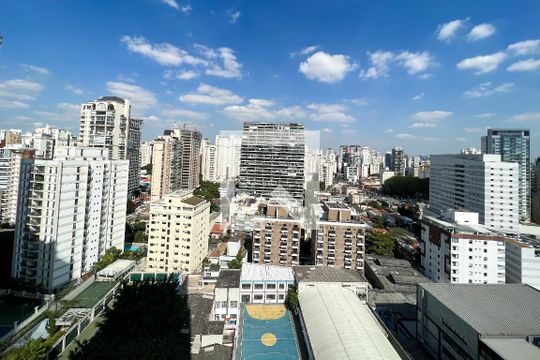 Vista de apartamento à venda com 1 quarto, 27m² em Vila Nova Conceição, São Paulo