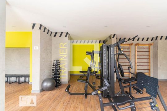 Área Comum - Academia de apartamento para alugar com 2 quartos, 37m² em Vila Pierina, São Paulo