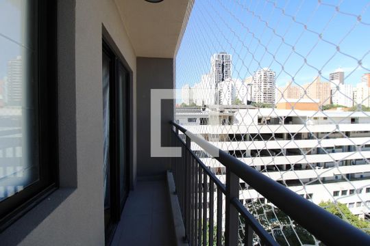 Varanda  de kitnet/studio para alugar com 1 quarto, 24m² em Perdizes, São Paulo