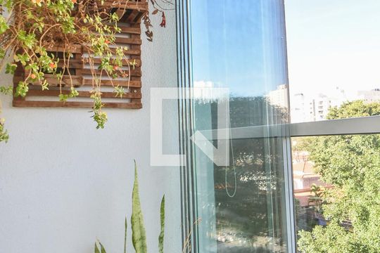 Varanda  de apartamento para alugar com 1 quarto, 35m² em Campo Belo, São Paulo