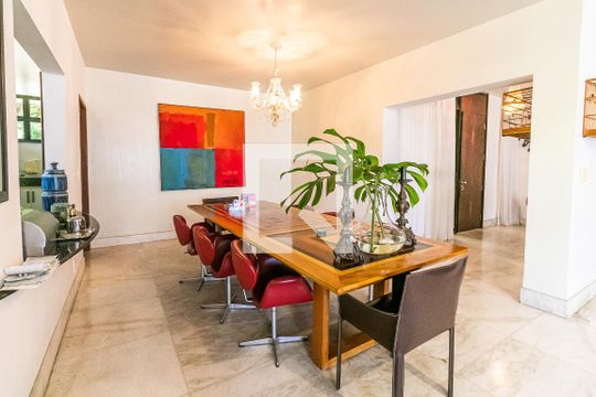 Sala de Jantar de casa à venda com 5 quartos, 7272m² em Garças, Belo Horizonte