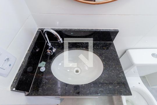 Detalhe - Banheiro de apartamento à venda com 1 quarto, 26m² em Vila Prudente, São Paulo
