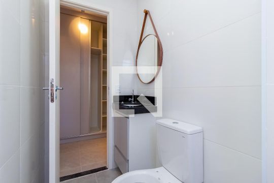 Banheiro de apartamento à venda com 1 quarto, 26m² em Vila Prudente, São Paulo