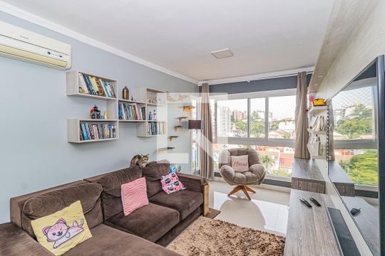 Sala de apartamento à venda com 3 quartos, 87m² em Centro, Canoas