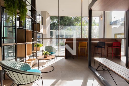 Área comum de apartamento para alugar com 1 quarto, 27m² em Pinheiros, São Paulo
