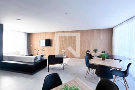 Área comum de kitnet/studio à venda com 1 quarto, 25m² em Indianópolis, São Paulo