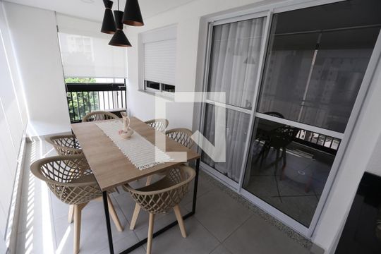 Varanda da Sala de apartamento para alugar com 2 quartos, 65m² em Jardim Ampliação, São Paulo