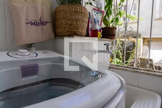Detalhe da área de serviço  de apartamento para alugar com 1 quarto, 55m² em Leblon, Rio de Janeiro