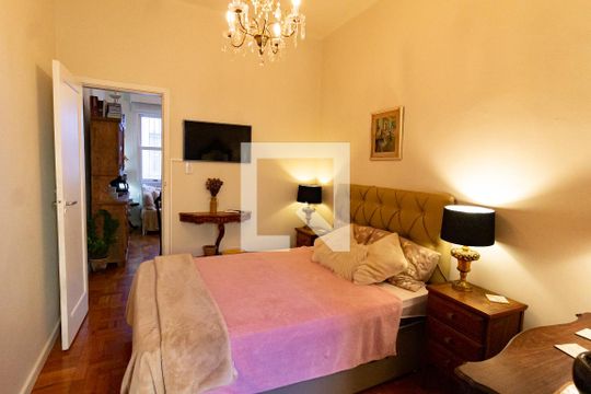 Detalhe do quarto de apartamento para alugar com 1 quarto, 55m² em Leblon, Rio de Janeiro