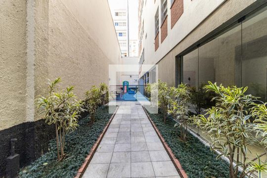 Jardim de apartamento para alugar com 1 quarto, 47m² em Santa Cecília, São Paulo