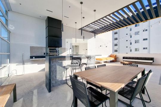 Área comum - Churrasqueira de apartamento para alugar com 1 quarto, 45m² em Parque Residencial Aquarius, São José dos Campos