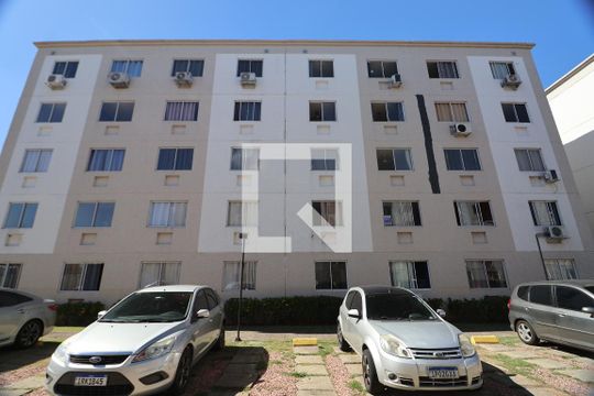 Fachada do bloco de apartamento para alugar com 2 quartos, 41m² em Mato Grande, Canoas