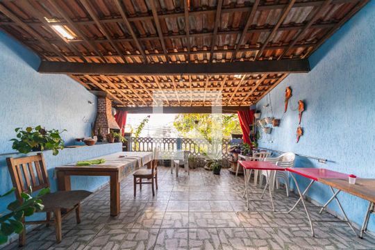Varanda da Sala de casa à venda com 8 quartos, 500m² em Vila Mazzei, Santo André