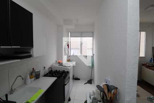 Cozinha de apartamento à venda com 2 quartos, 40m² em Jardim Imperador (zona Leste), São Paulo