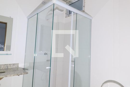 Banheiro da Suíte de apartamento para alugar com 1 quarto, 57m² em Campo Belo, São Paulo