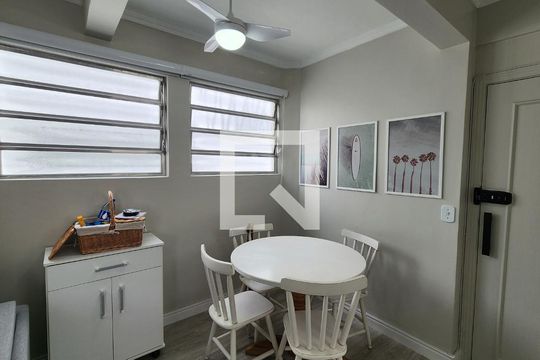 Sala de Jantar de apartamento para alugar com 1 quarto, 50m² em Gonzaga, Santos