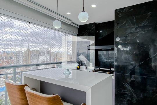 Varanda da Sala de apartamento à venda com 2 quartos, 77m² em Belenzinho, São Paulo