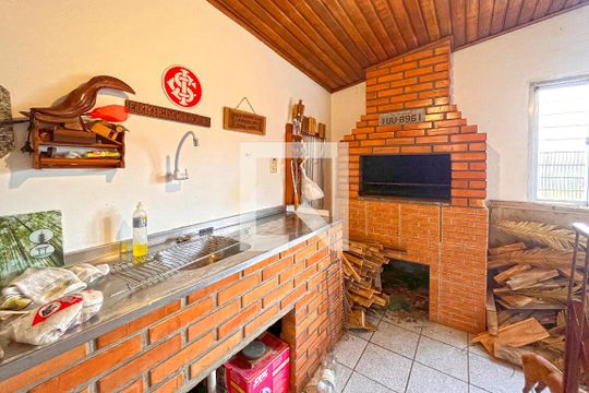 Espaço Gourmet de casa à venda com 3 quartos, 330m² em Partenon, Porto Alegre