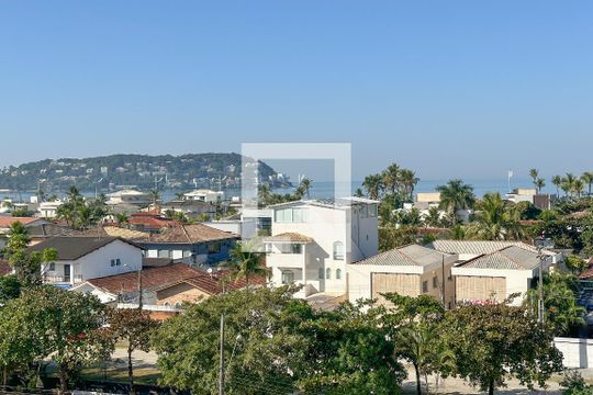 Área comum - Terraço vista mar de apartamento para alugar com 3 quartos, 190m² em Balneario Guarujá, Guarujá