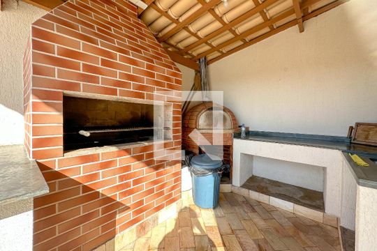 Área comum - Churrasqueira de apartamento para alugar com 3 quartos, 190m² em Balneario Guarujá, Guarujá