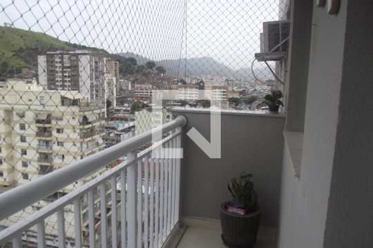 Varanda da Sala de apartamento à venda com 2 quartos, 57m² em Riachuelo, Rio de Janeiro