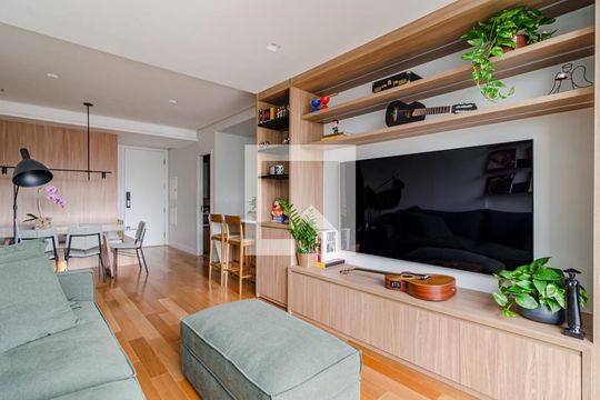 Sala de apartamento para alugar com 2 quartos, 92m² em Cerqueira César, São Paulo