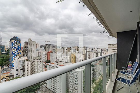 Varanda de apartamento para alugar com 2 quartos, 92m² em Cerqueira César, São Paulo