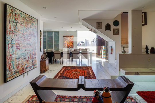 1 Pavimento - Sala de Estar de apartamento para alugar com 3 quartos, 297m² em Santo Antônio, Belo Horizonte