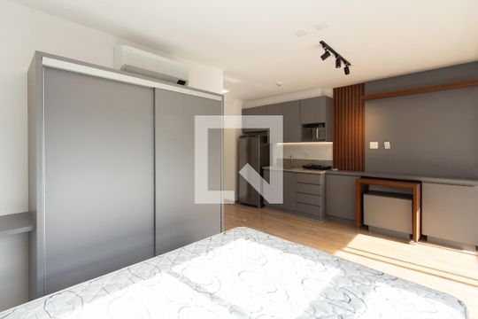Studio de kitnet/studio para alugar com 1 quarto, 28m² em Indianópolis, São Paulo