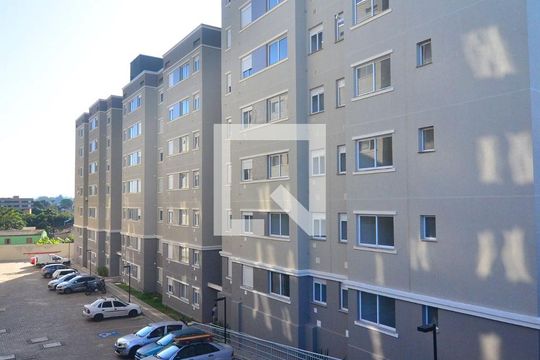 Fachada do bloco de apartamento à venda com 2 quartos, 47m² em Estância Velha, Canoas