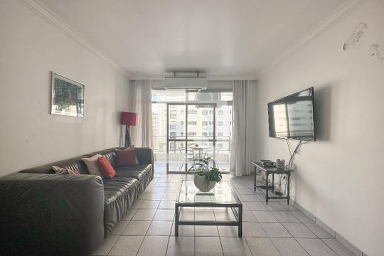 Sala de apartamento para alugar com 3 quartos, 100m² em Barra Funda, Guarujá