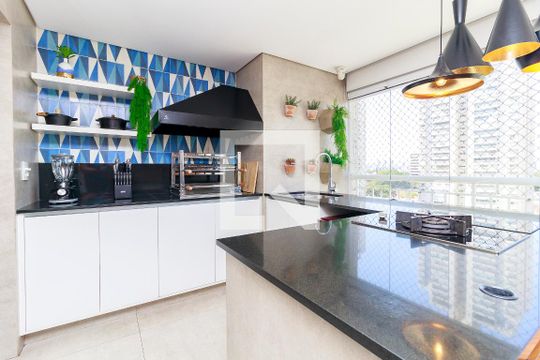Sala - Varanda de apartamento à venda com 3 quartos, 130m² em Jardim Dom Bosco, São Paulo
