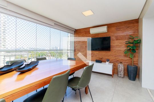 Sala - Varanda de apartamento à venda com 3 quartos, 130m² em Jardim Dom Bosco, São Paulo