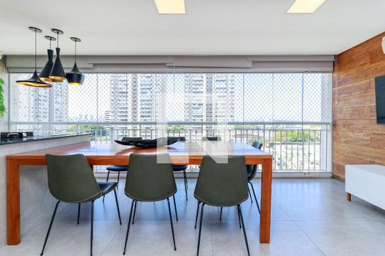 Sala - Varanda de apartamento à venda com 3 quartos, 130m² em Jardim Dom Bosco, São Paulo