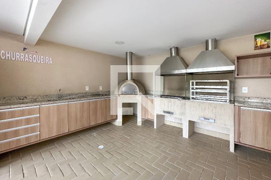 Área comum - Churrasqueira de apartamento para alugar com 2 quartos, 71m² em Loteamento João Batista Julião, Guarujá