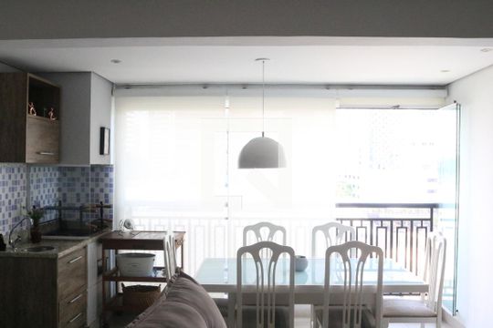 Sala de apartamento para alugar com 3 quartos, 109m² em Parque Industrial Tomas Edson, São Paulo