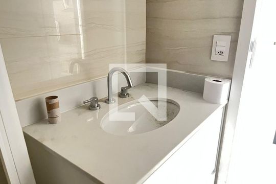 Banheiro Studio de kitnet/studio para alugar com 1 quarto, 28m² em Vila Clementino, São Paulo