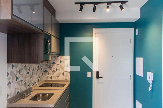 Cozinha de apartamento à venda com 1 quarto, 27m² em Tucuruvi, São Paulo