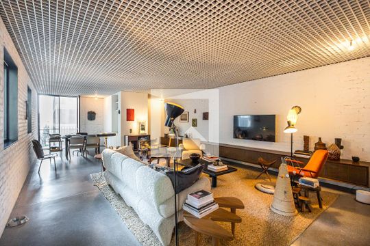 Sala de apartamento à venda com 1 quarto, 120m² em Cerqueira César, São Paulo