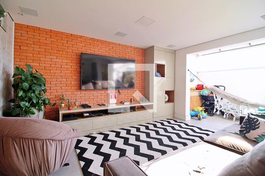 Sala de apartamento à venda com 3 quartos, 150m² em Campestre, Santo André