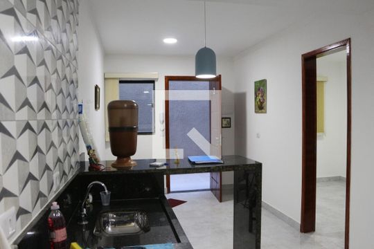 Sala/Cozinha de apartamento à venda com 2 quartos, 42m² em Vila Antonina, São Paulo