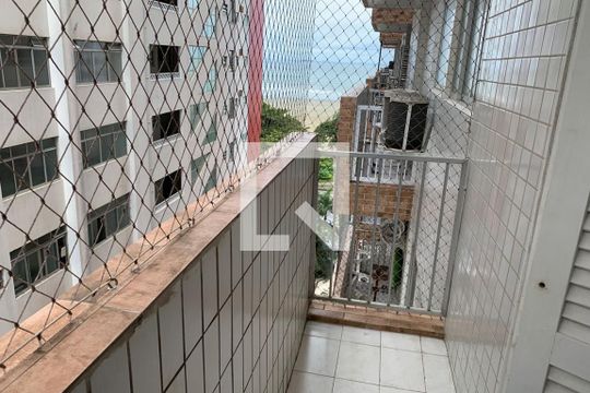 Varanda do Quarto de apartamento para alugar com 1 quarto, 65m² em Pompéia, Santos