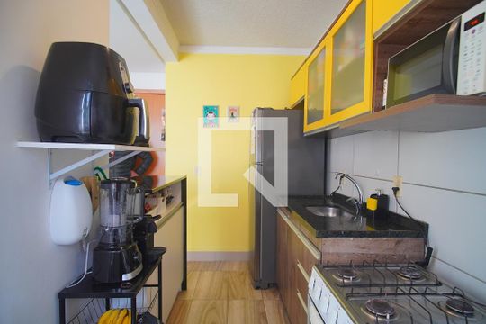 Cozinha de apartamento à venda com 2 quartos, 47m² em Operário, Novo Hamburgo