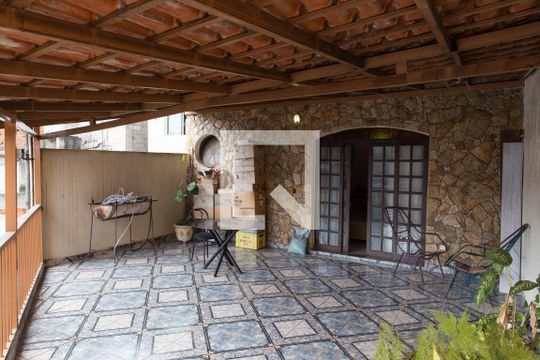 Varanda da Sala de casa à venda com 3 quartos, 330m² em Campanário, Diadema