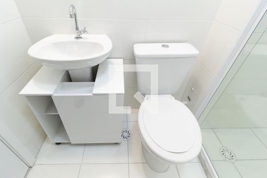 Detalhe do banheiro de apartamento à venda com 2 quartos, 42m² em Maranhão, São Paulo
