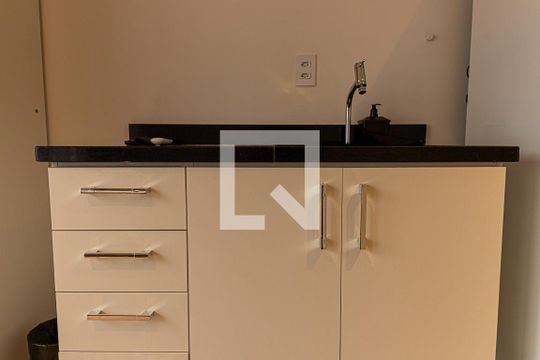 Detalhe da cozinha de kitnet/studio à venda com 1 quarto, 24m² em Consolação, São Paulo