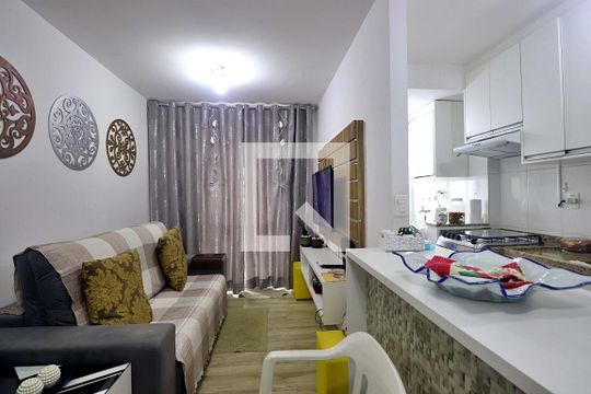 Sala de apartamento à venda com 2 quartos, 54m² em Parque das Nações, Santo André